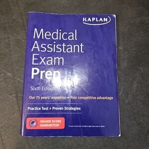 Kaplan Medical Assistant Exam Prep Guide - Blue and White